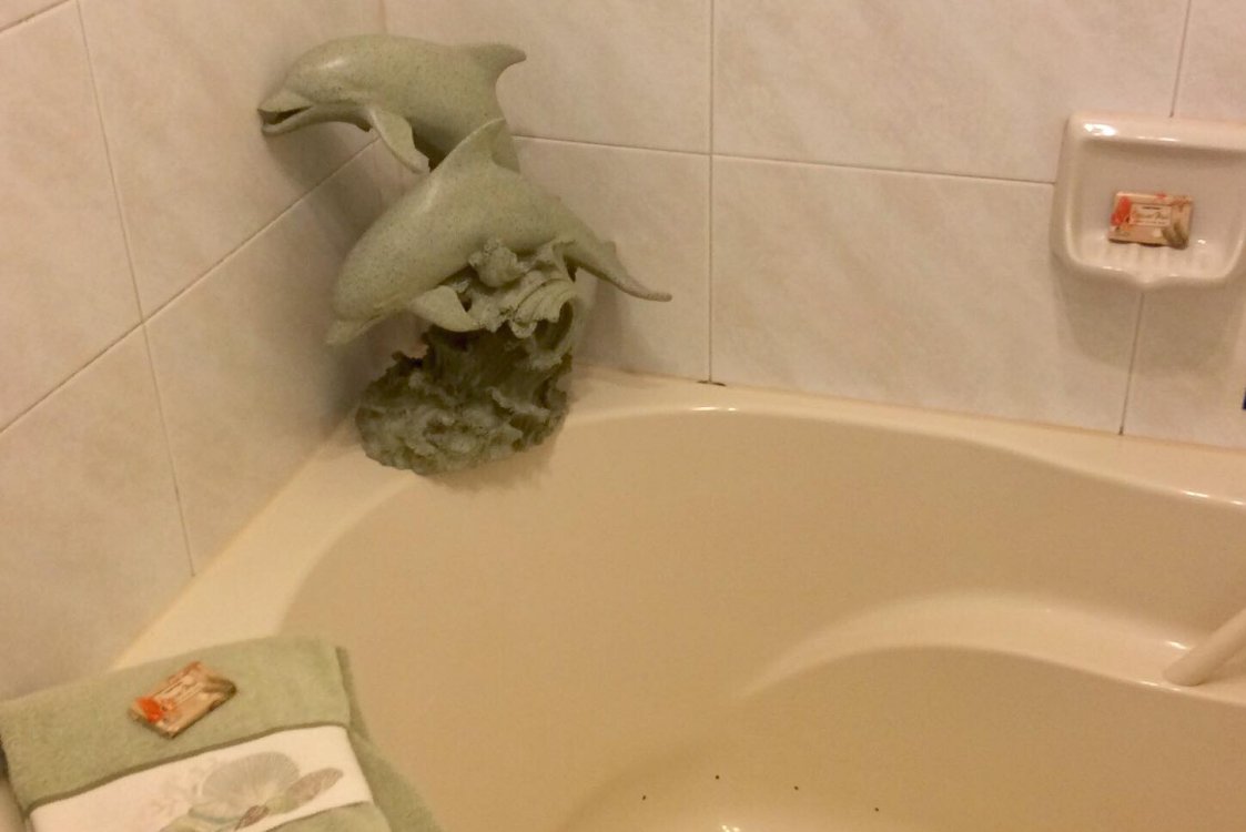 SeaRenity ensuite bathtubm with a beach theme decor - of course!